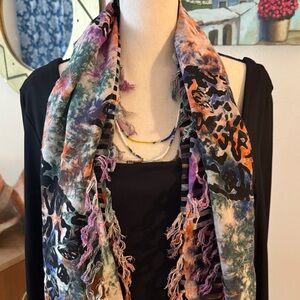 Multicolor Patterned Scarf 🎃